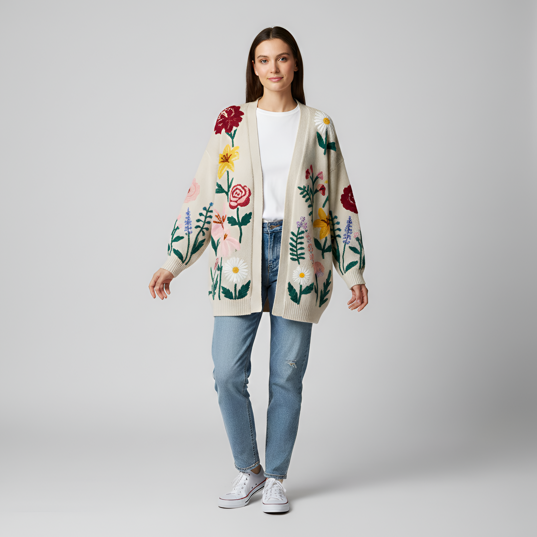 Ivy - Flower Cardigan