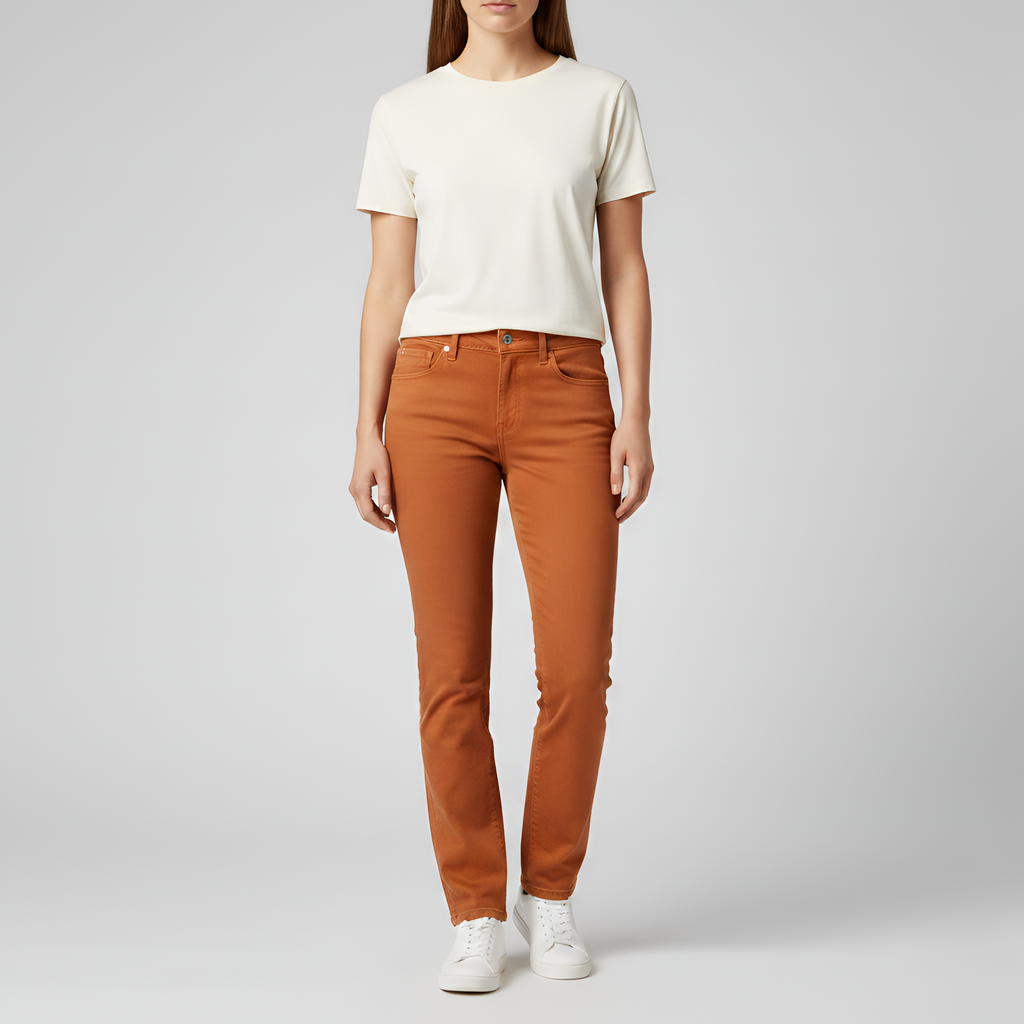 Amelia - Orange Jeans