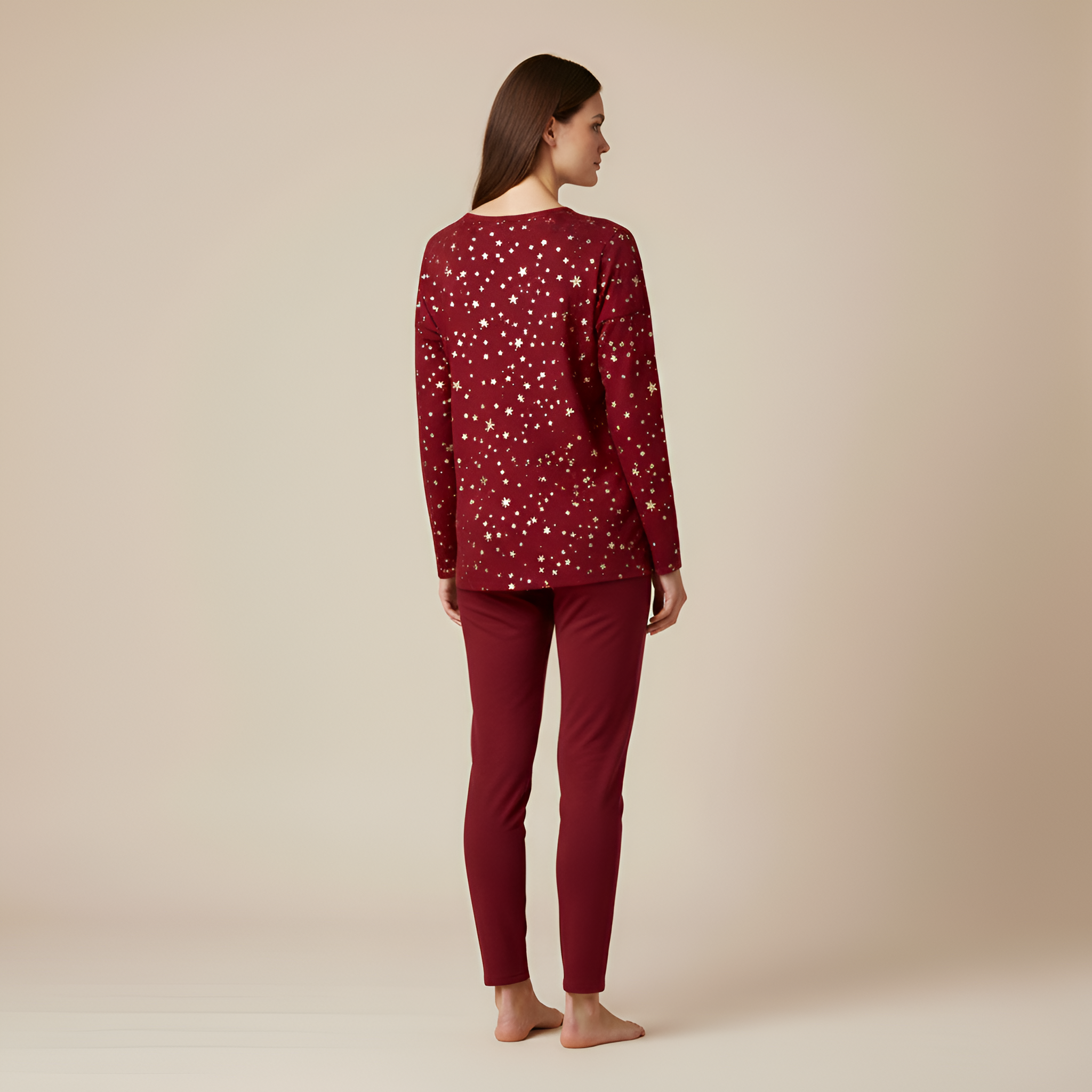 Mae - Red T-Shirt with stars