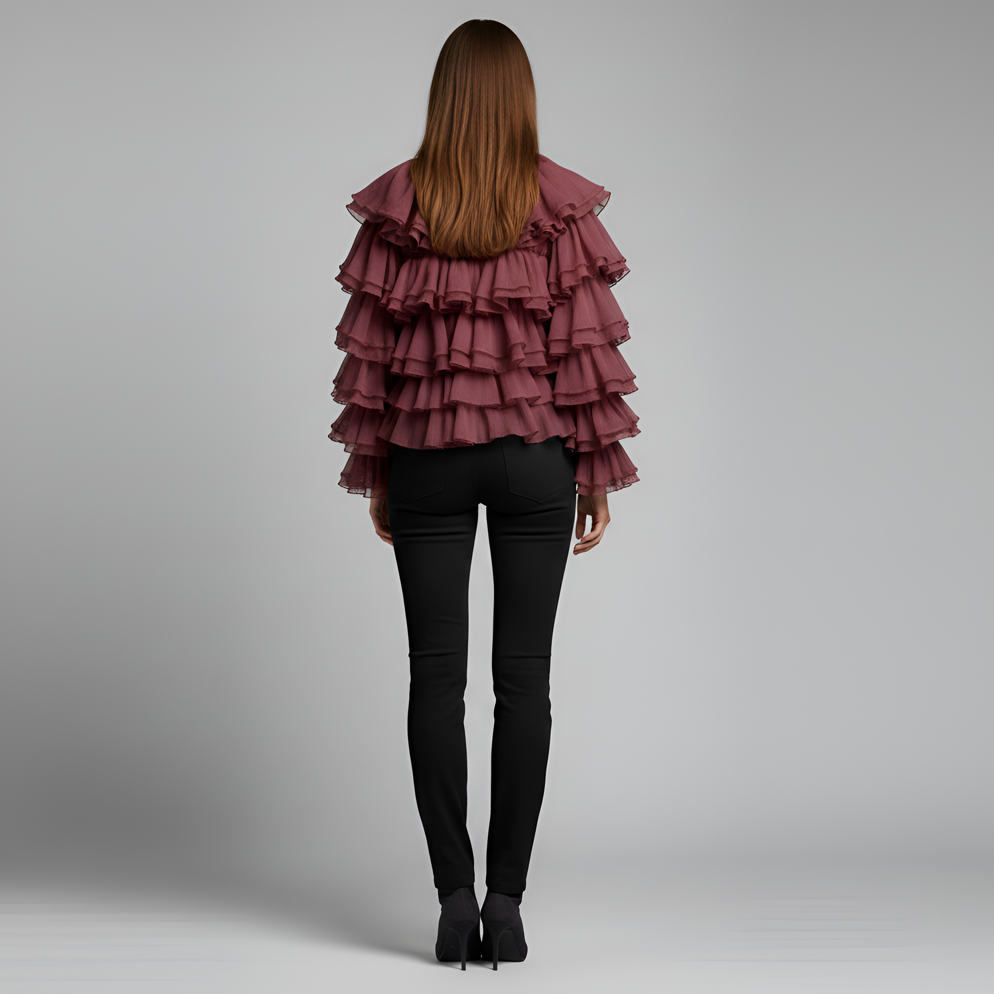 Lola - Red Ruffle t-shirt